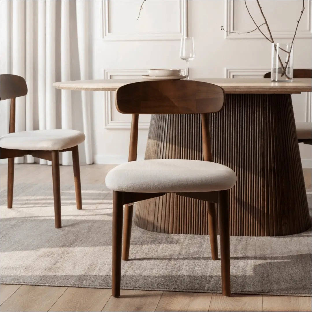 Kėdė su audiniu riešuto spalvos / smėlio TE762 - €67 Save 15% 50-100, __label:Pristatymas 5-14 d.d., elite, Krzesła,