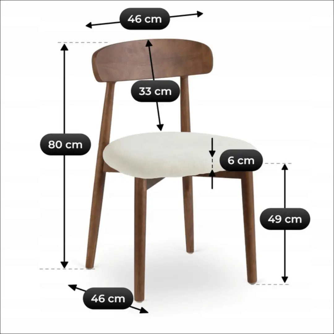 Kėdė su audiniu riešuto spalvos / smėlio TE762 - €67 Save 15% 50-100, __label:Pristatymas 5-14 d.d., elite, Krzesła,