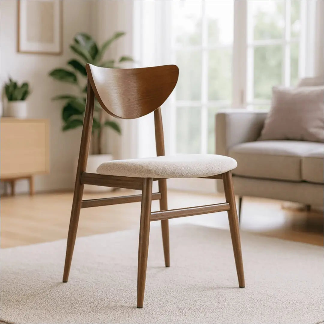 Kėdė su audiniu riešuto spalvos / smėlio TE896 - €58 Save 15% 50-100, __label:Pristatymas 5-14 d.d., elite, Krzesła,