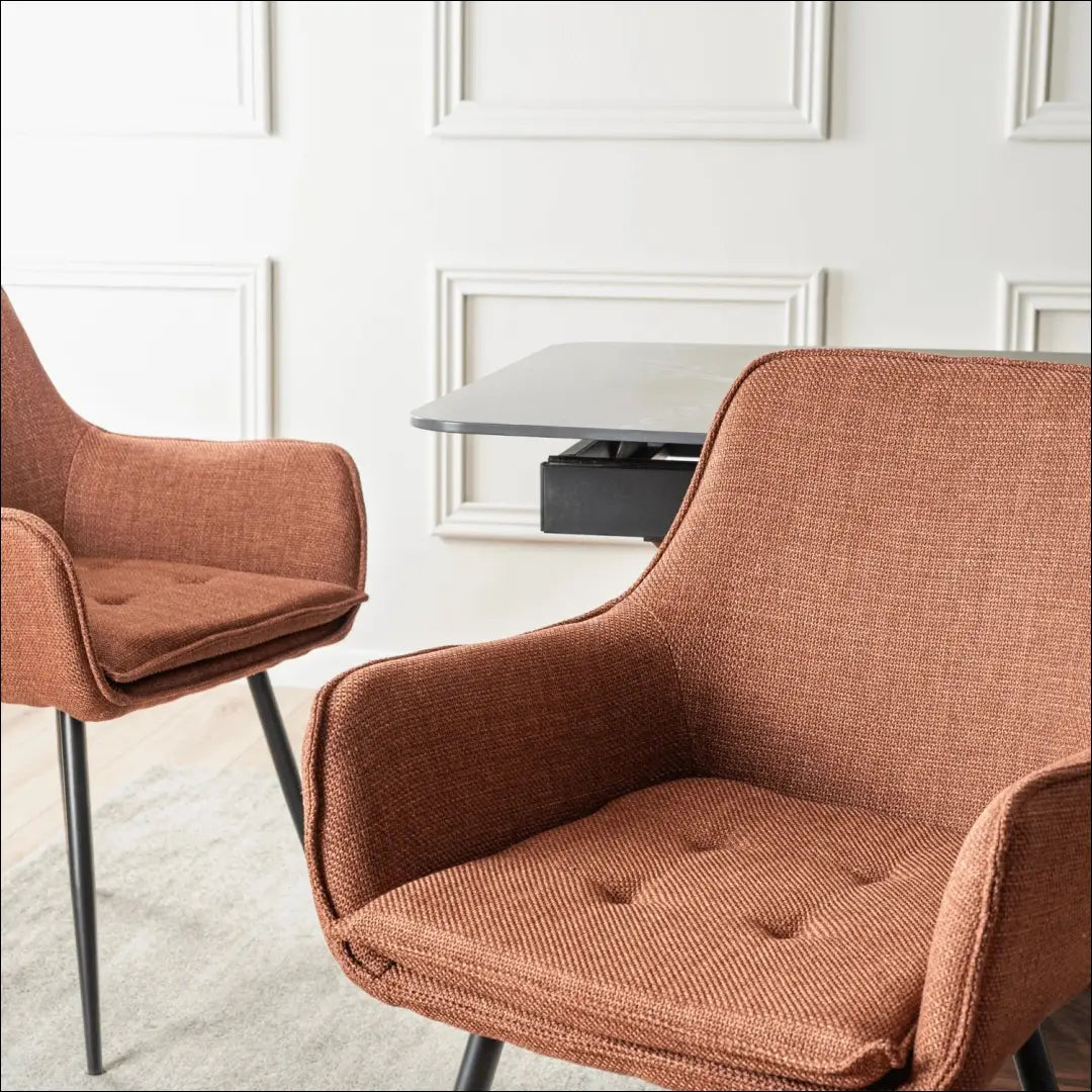 Kėdė su audiniu rusvos spalvos TE1020 - €67 Save 15% 50-100, __label:Pristatymas 5-14 d.d., elite, Krzesła,