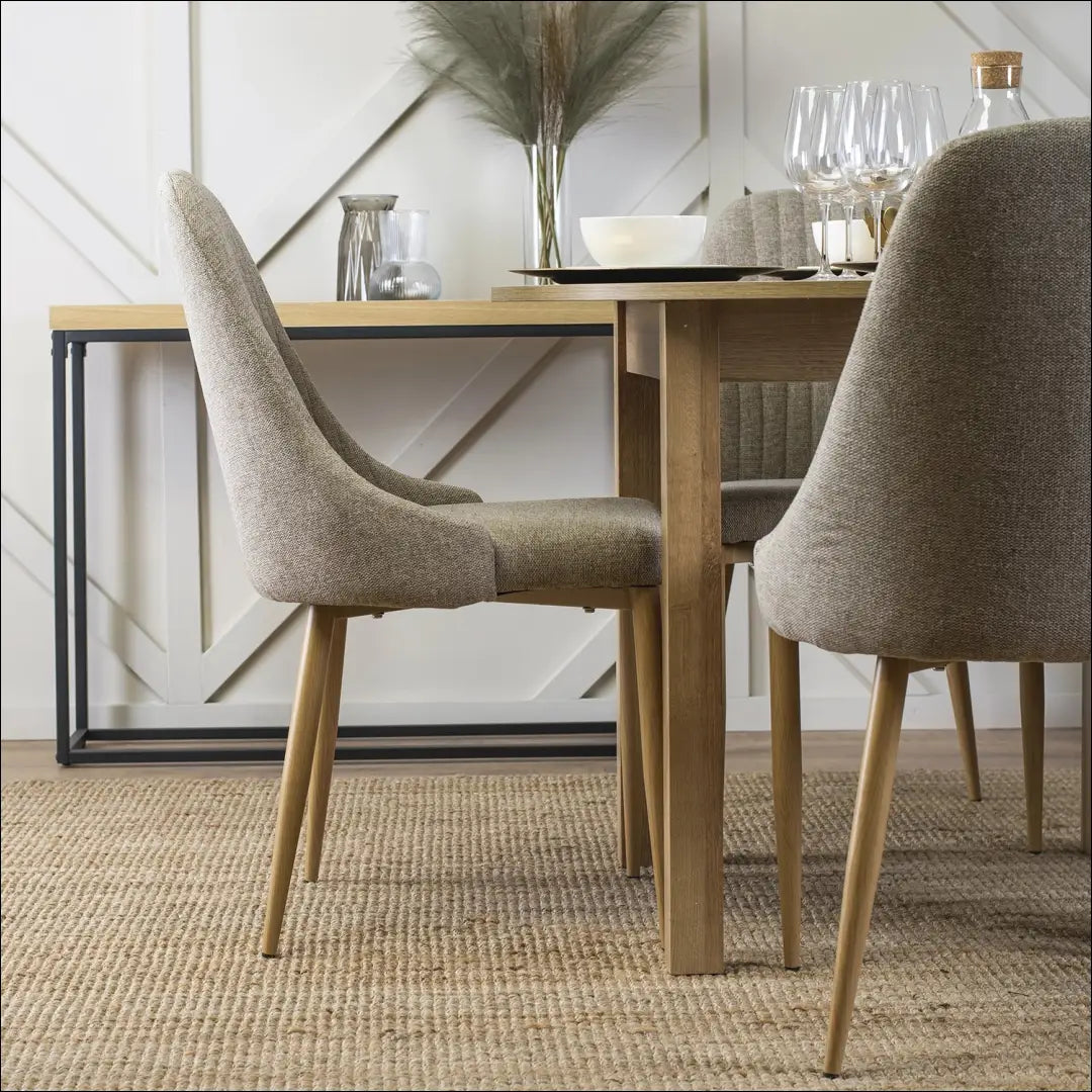 Kėdė su audiniu smėlio spalvos TE071 - €62 Save 15% 50-100, __label:Pristatymas 5-14 d.d., elite, Krzesła,