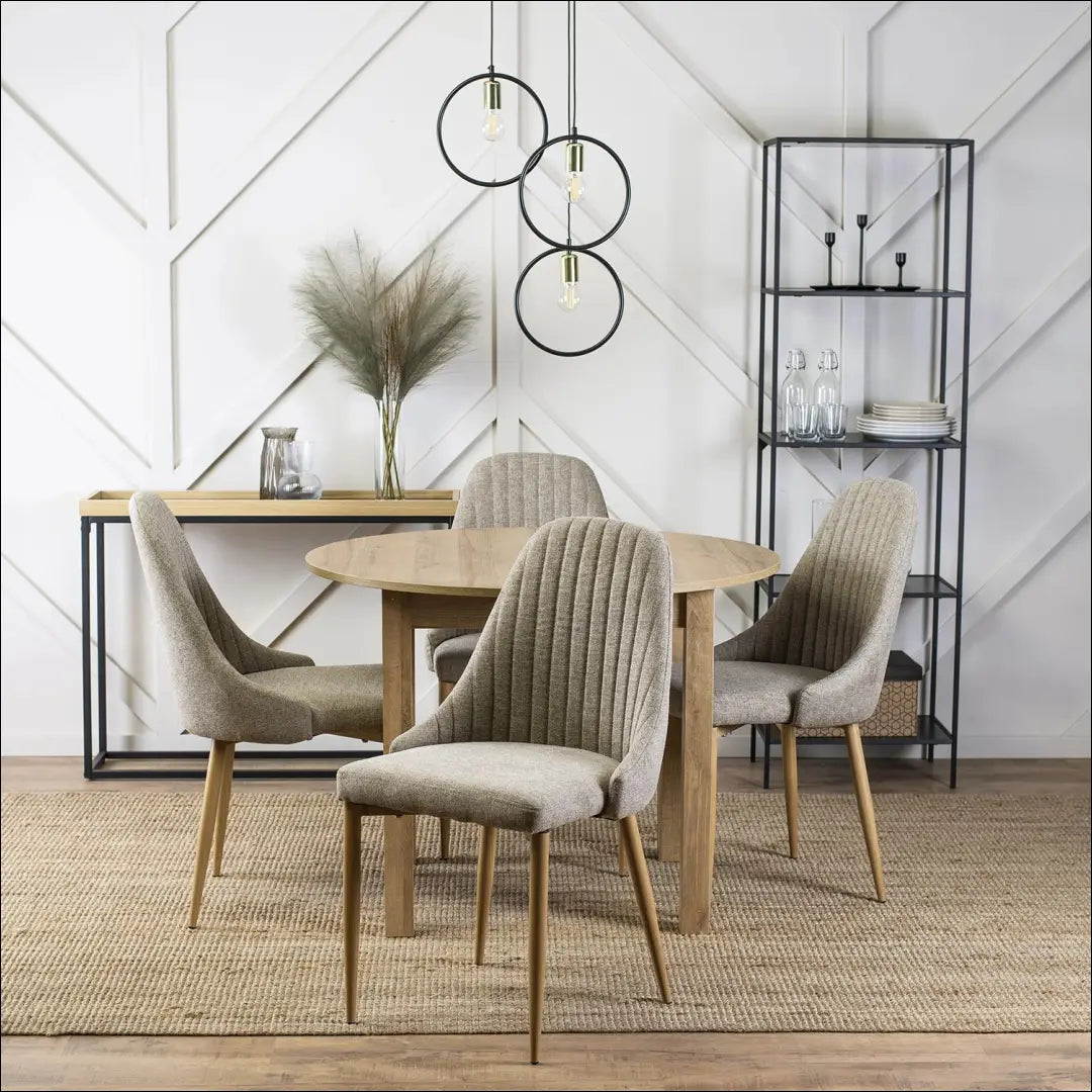 Kėdė su audiniu smėlio spalvos TE071 - €62 Save 15% 50-100, __label:Pristatymas 5-14 d.d., elite, Krzesła,