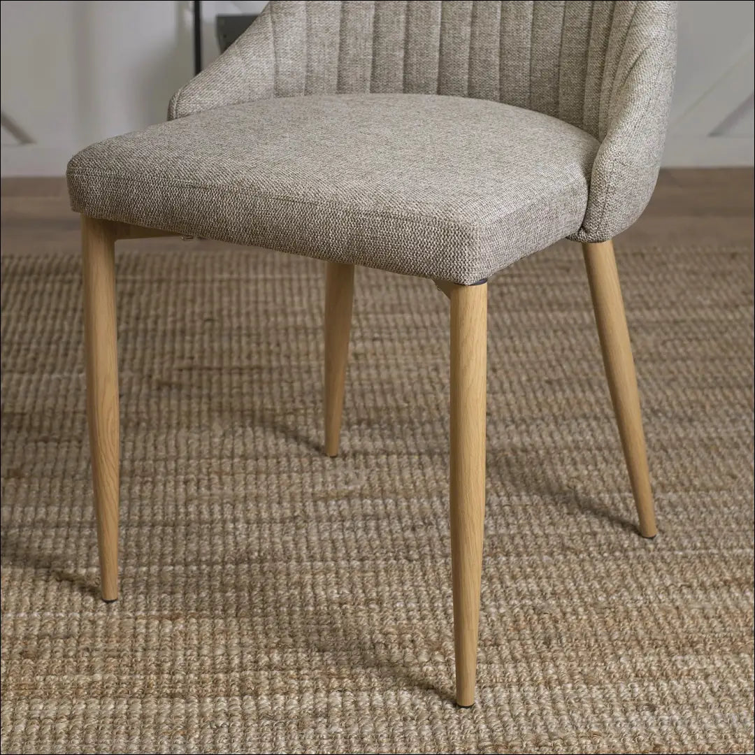 Kėdė su audiniu smėlio spalvos TE071 - €62 Save 15% 50-100, __label:Pristatymas 5-14 d.d., elite, Krzesła,
