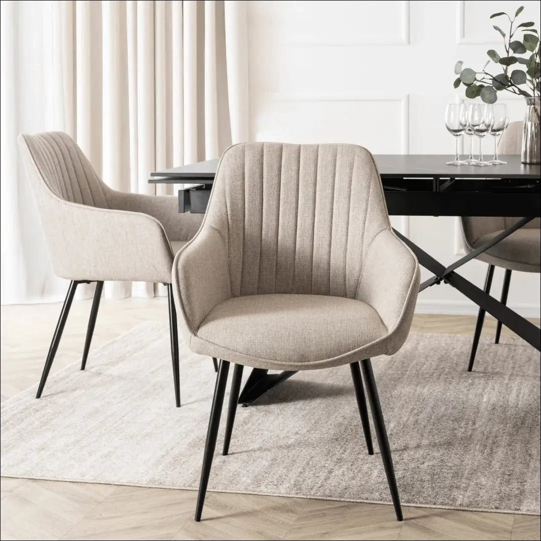 Kėdė su audiniu smėlio spalvos TE804 - €71 Save 15% 50-100, __label:Pristatymas 5-14 d.d., elite, Krzesła, uzsakomi