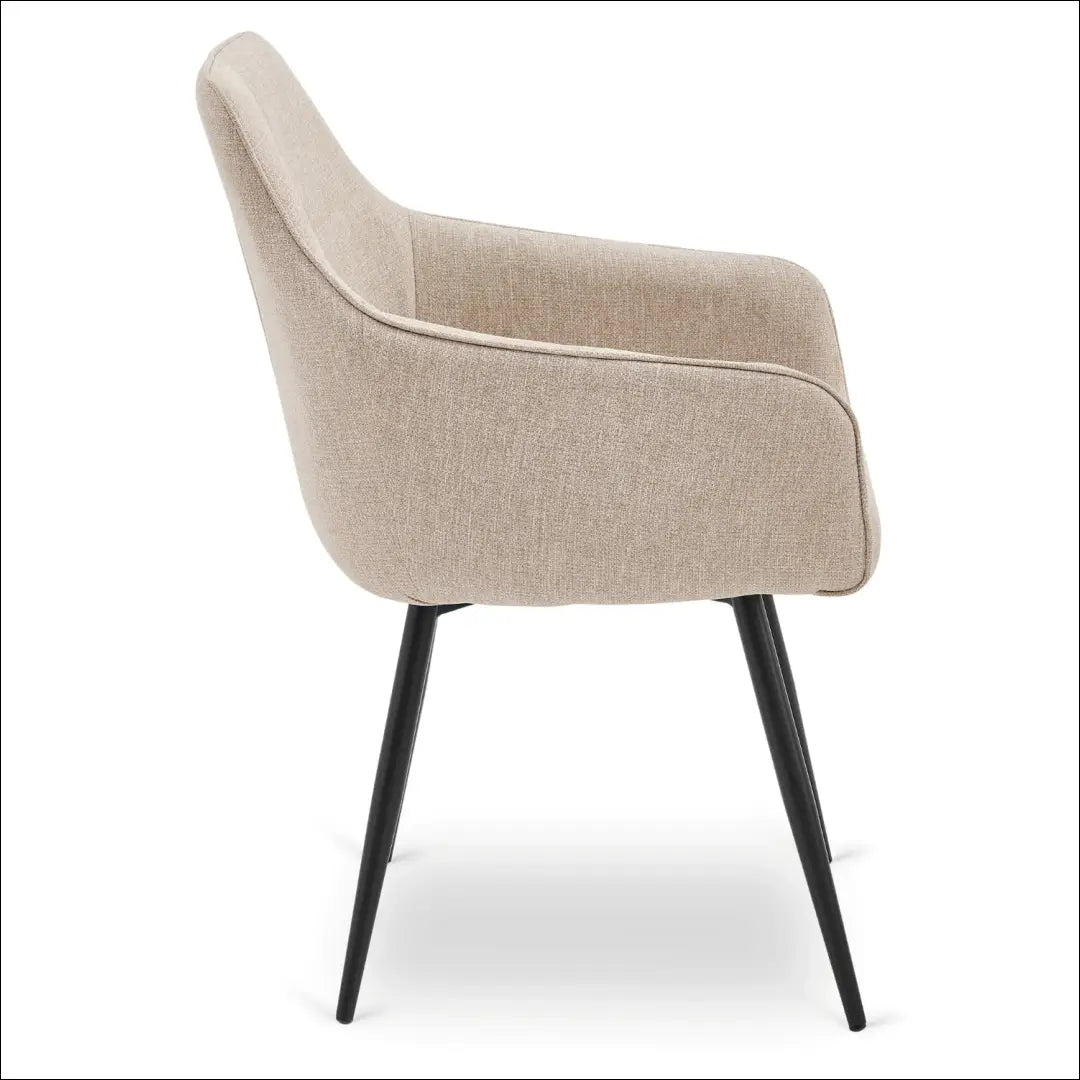 Kėdė su audiniu smėlio spalvos TE837 - €74 Save 15% 50-100, __label:Pristatymas 5-14 d.d., elite, Krzesła,