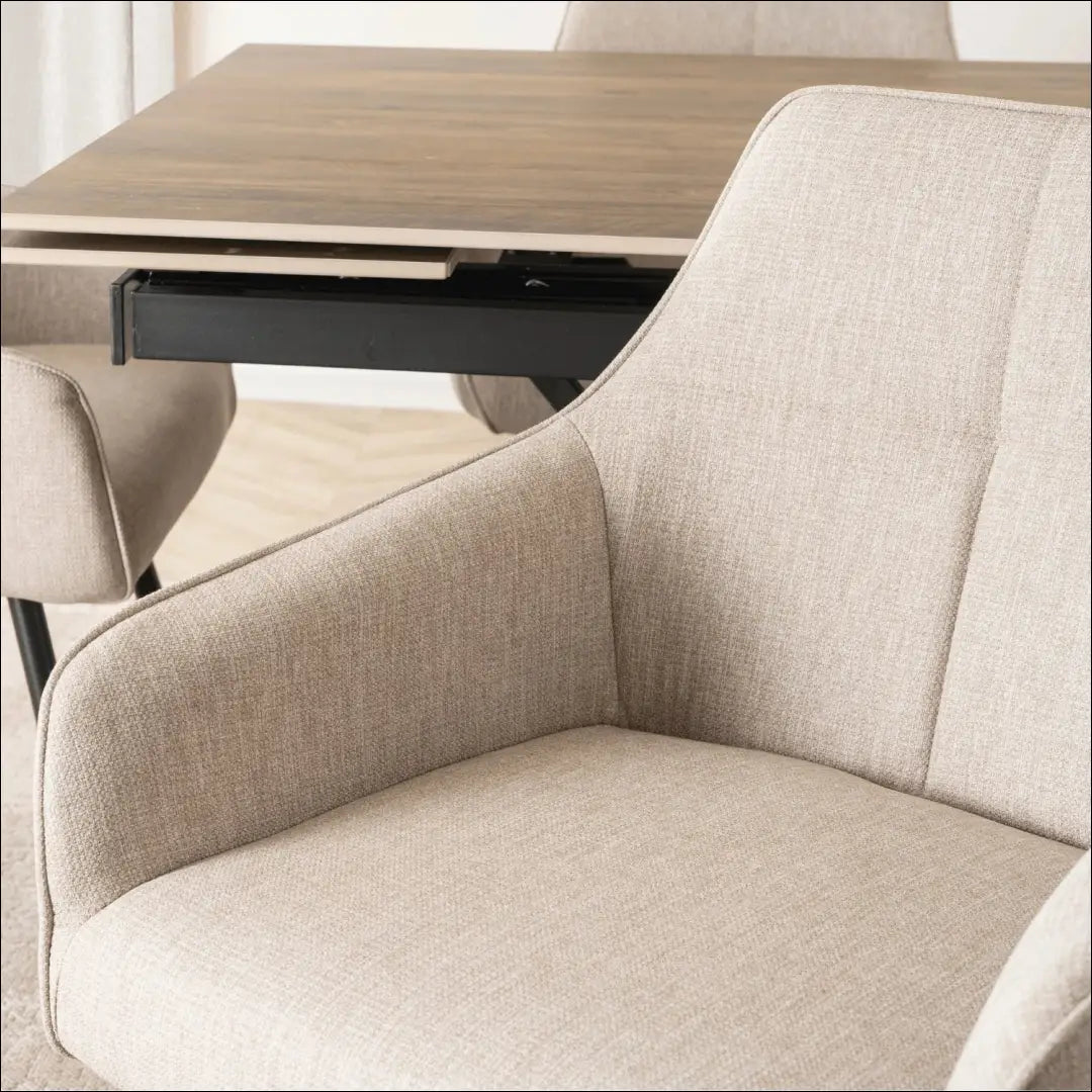 Kėdė su audiniu smėlio spalvos TE837 - €74 Save 15% 50-100, __label:Pristatymas 5-14 d.d., elite, Krzesła,