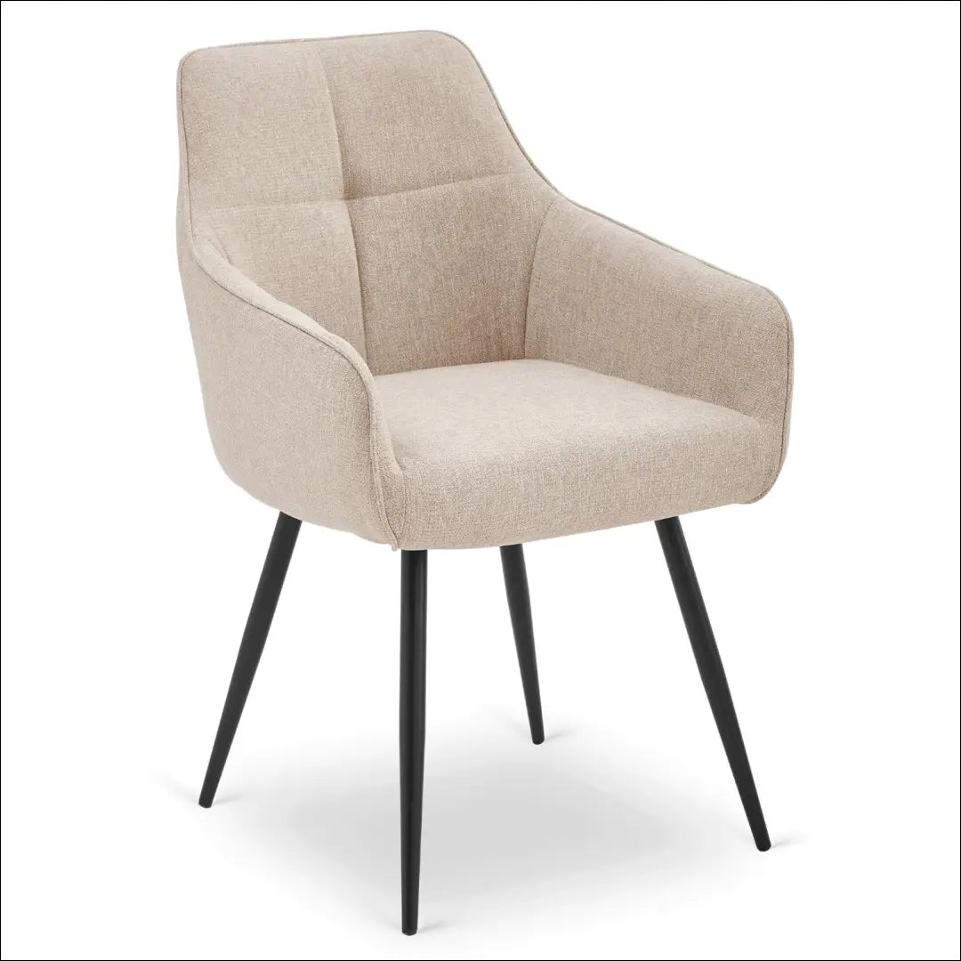 Kėdė su audiniu smėlio spalvos TE837 - €74 Save 15% 50-100, __label:Pristatymas 5-14 d.d., elite, Krzesła, uzsakomi
