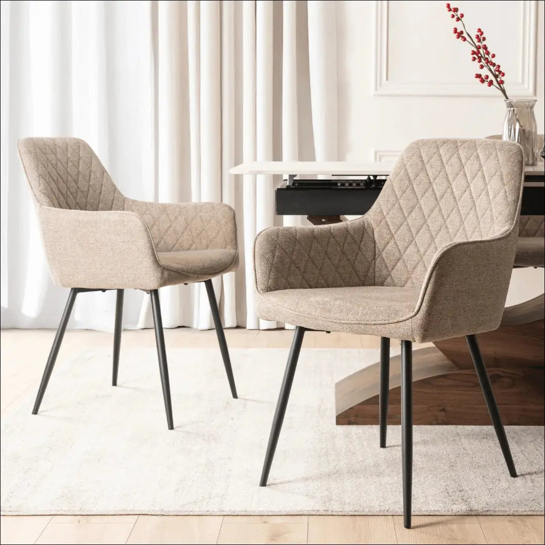 Kėdė su audiniu smėlio spalvos TE915 - €53 Save 15% 50-100, __label:Pristatymas 5-14 d.d., elite, Krzesła,