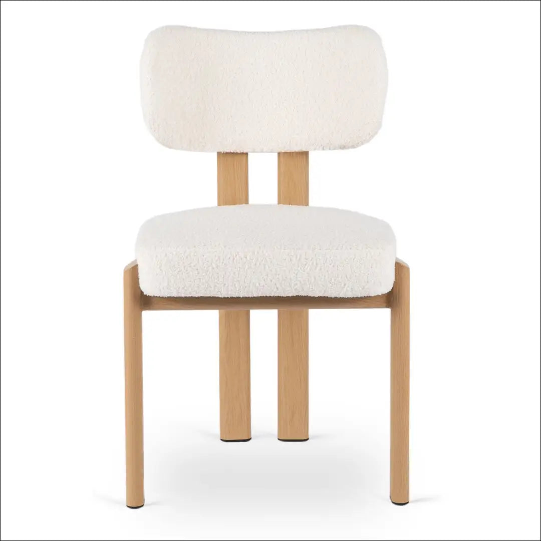 Kėdė su buklė audinio audiniu ąžuolo spalvos / pilkos TE866 - €66 Save 15% 50-100, __label:Pristatymas 5-14 d.d.,