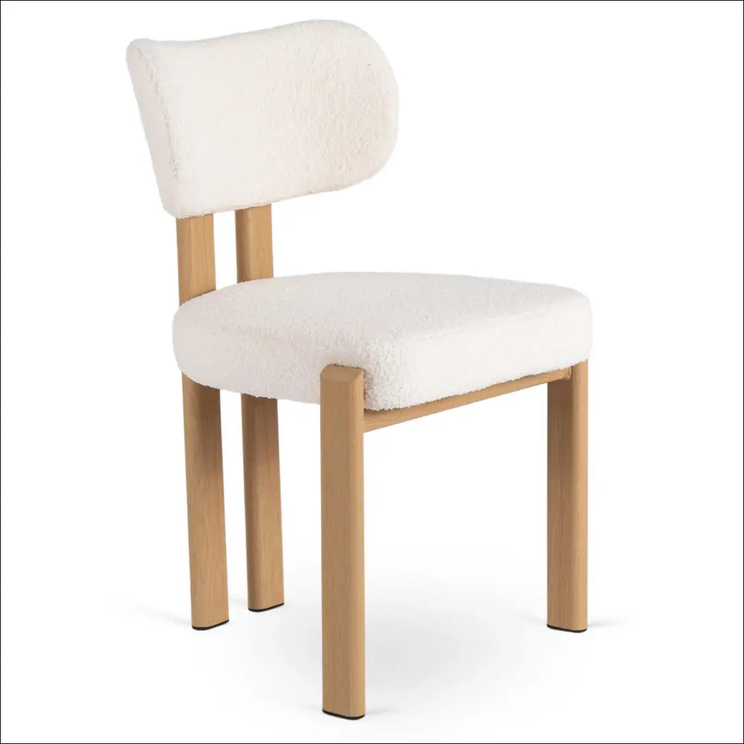 Kėdė su buklė audinio audiniu ąžuolo spalvos / pilkos TE866 - €66 Save 15% 50-100, __label:Pristatymas 5-14 d.d.,
