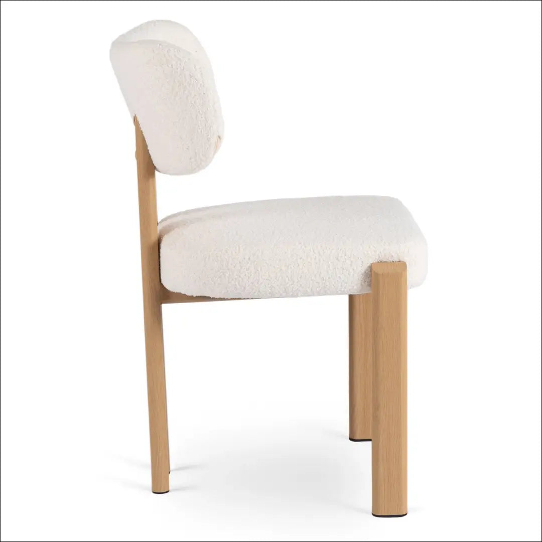 Kėdė su buklė audinio audiniu ąžuolo spalvos / pilkos TE866 - €66 Save 15% 50-100, __label:Pristatymas 5-14 d.d.,