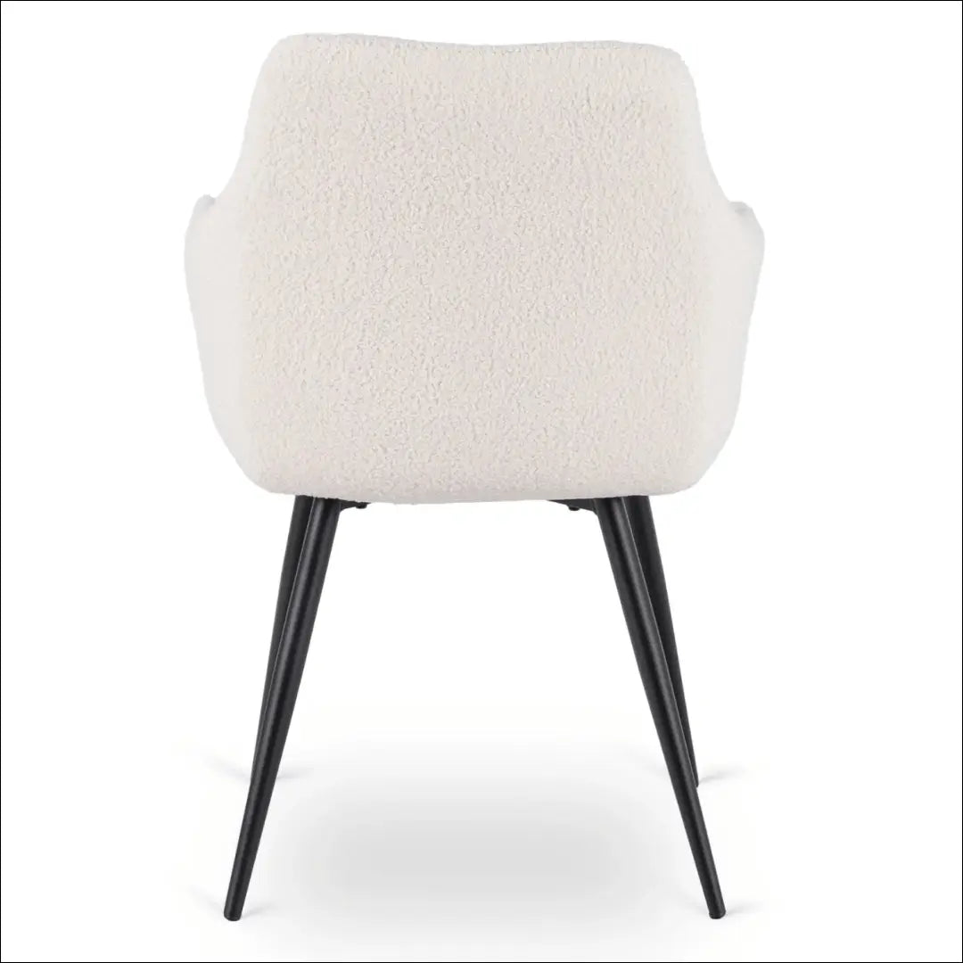 Kėdė su buklė audinio audiniu kreminės spalvos TE841 - €67 Save 15% 50-100, __label:Pristatymas 5-14 d.d., elite,