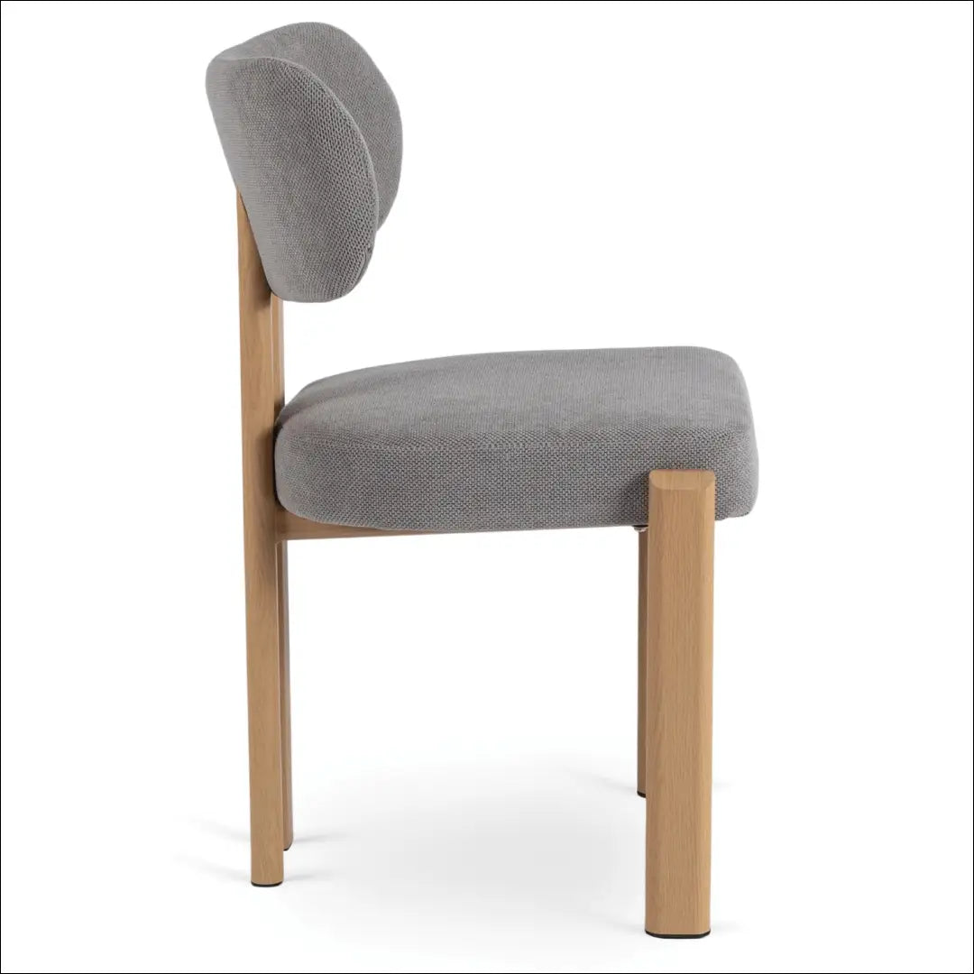 Kėdė su buklė audinio audiniu pilkos spalvos / ąžuolo TE865 - €66 Save 15% 50-100, __label:Pristatymas 5-14 d.d.,