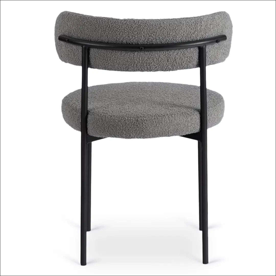 Kėdė su buklė audinio audiniu pilkos spalvos TE912 - €59 Save 15% 50-100, __label:Pristatymas 5-14 d.d., elite,