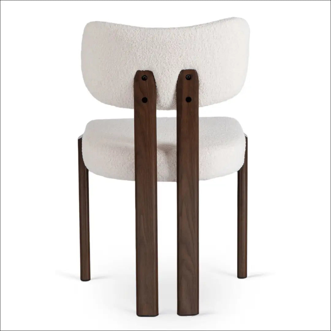 Kėdė su buklė audinio audiniu riešuto spalvos / kreminės TE864 - €66 Save 15% 50-100, __label:Pristatymas 5-14 d.d.,