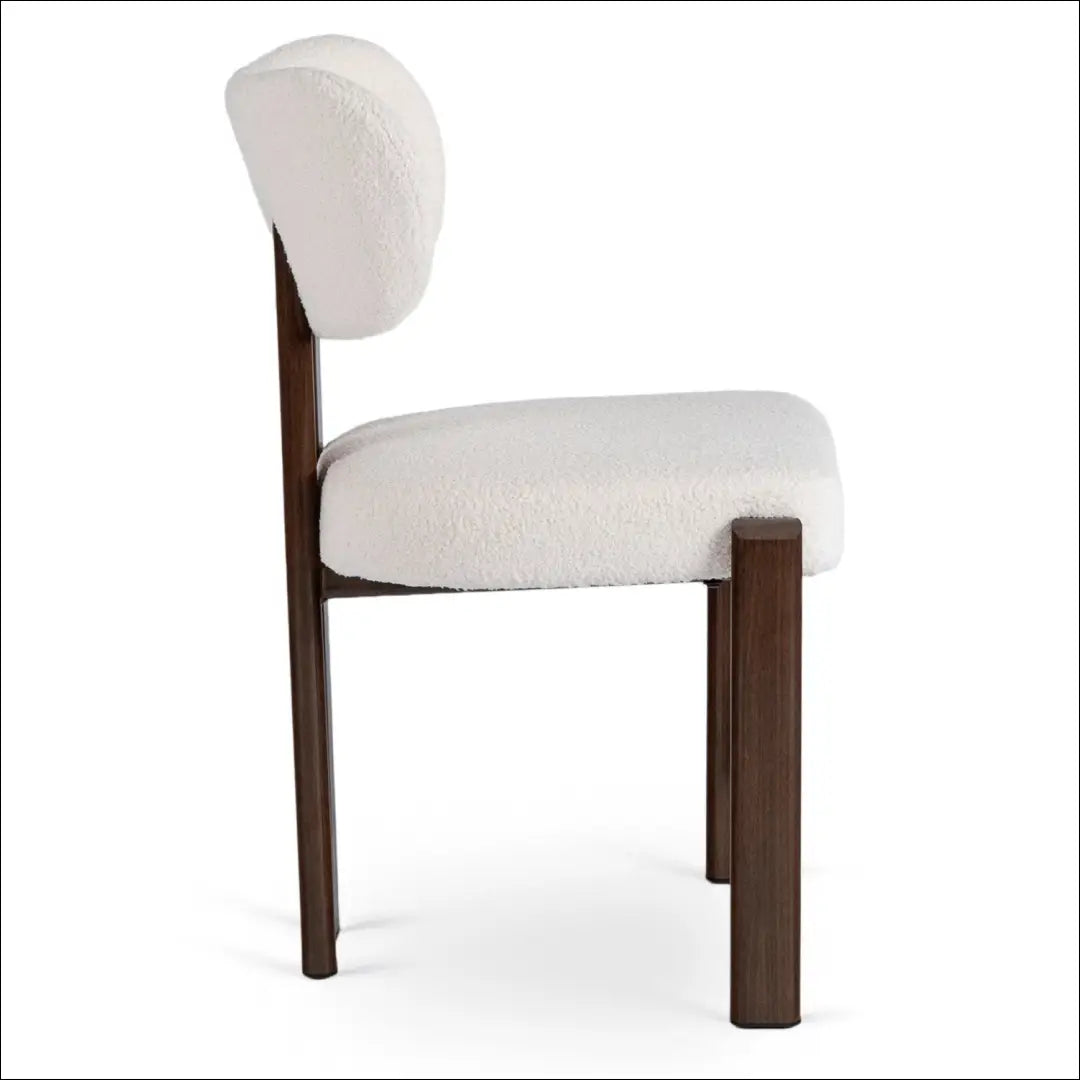 Kėdė su buklė audinio audiniu riešuto spalvos / kreminės TE864 - €66 Save 15% 50-100, __label:Pristatymas 5-14 d.d.,