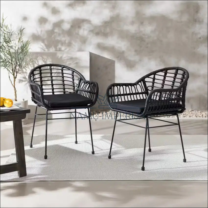 Kėdė su paminkštinimu VI985 - €54 Save 50% 50-100, __label:Pristatymas 1-2 d.d., color-juoda, kedes-valgomojo, lauko