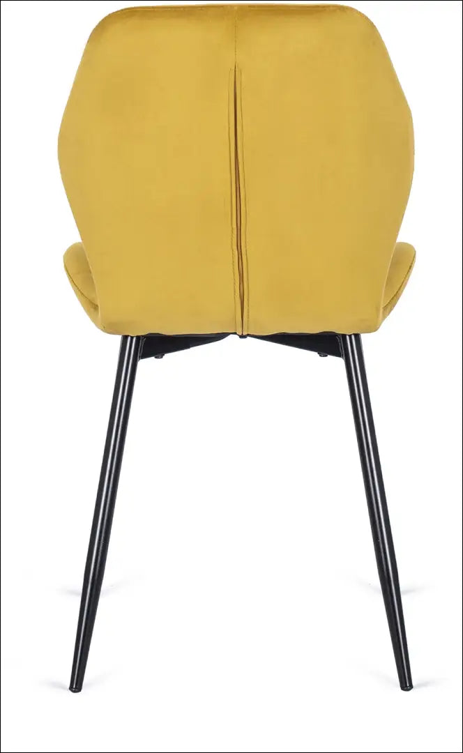 Kėdė su veliūro audiniu garstyčių spalvos TE068 - €47 Save 15% 25-50, __label:Pristatymas 5-14 d.d., elite,