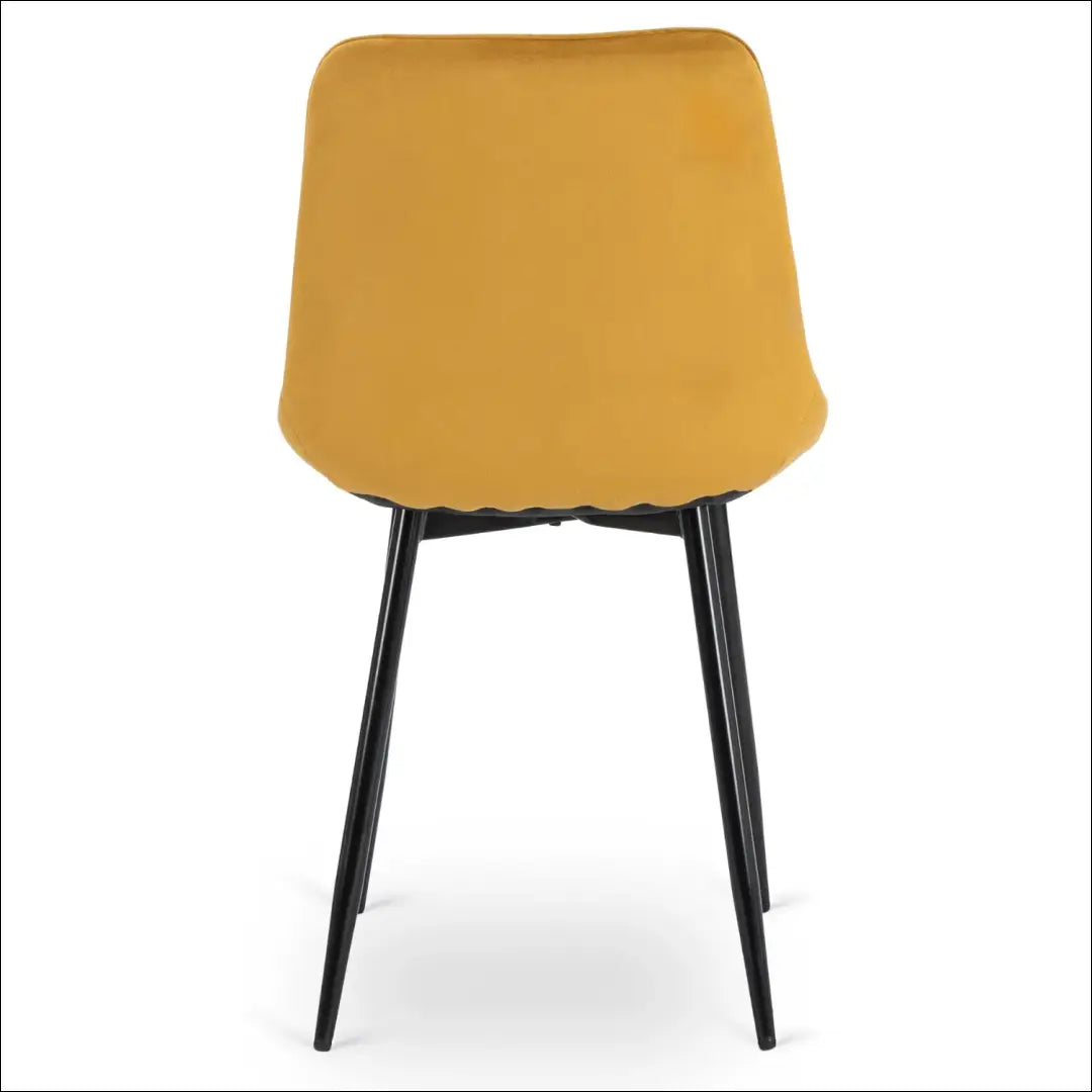 Kėdė su veliūro audiniu garstyčių spalvos TE798 - €42 Save 15% 25-50, __label:Pristatymas 5-14 d.d., elite,