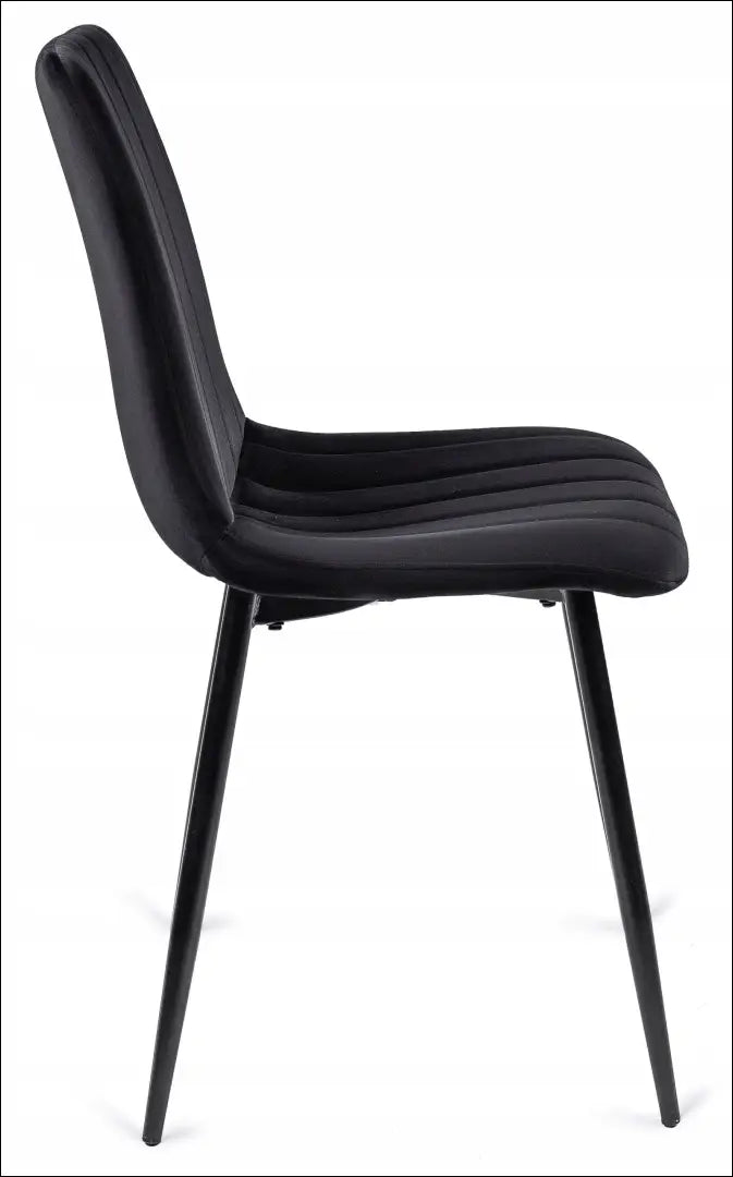 Kėdė su veliūro audiniu juodos spalvos TE010 - €33 Save 15% 25-50, __label:Pristatymas 5-14 d.d., elite, Krzesła,