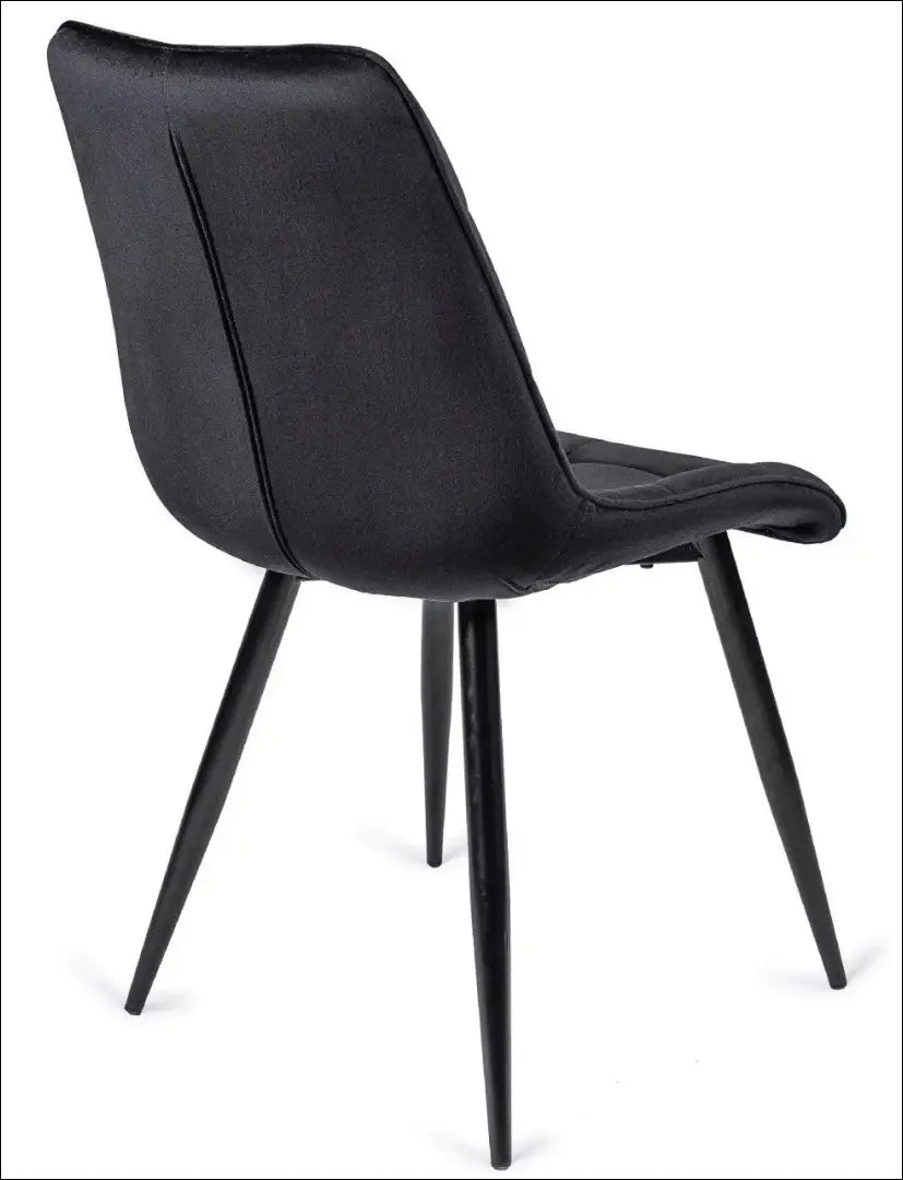 Kėdė su veliūro audiniu juodos spalvos TE012 - €42 Save 15% 25-50, __label:Pristatymas 5-14 d.d., elite, spalva-juoda,