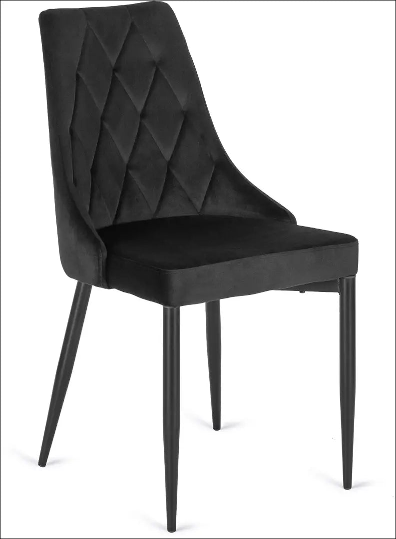 Kėdė su veliūro audiniu juodos spalvos TE027 - €49 Save 15% 25-50, __label:Pristatymas 5-14 d.d., elite, Krzesła,