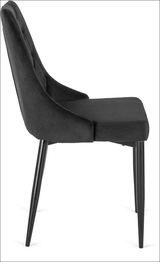 Kėdė su veliūro audiniu juodos spalvos TE027 - €49 Save 15% 25-50, __label:Pristatymas 5-14 d.d., elite, Krzesła,