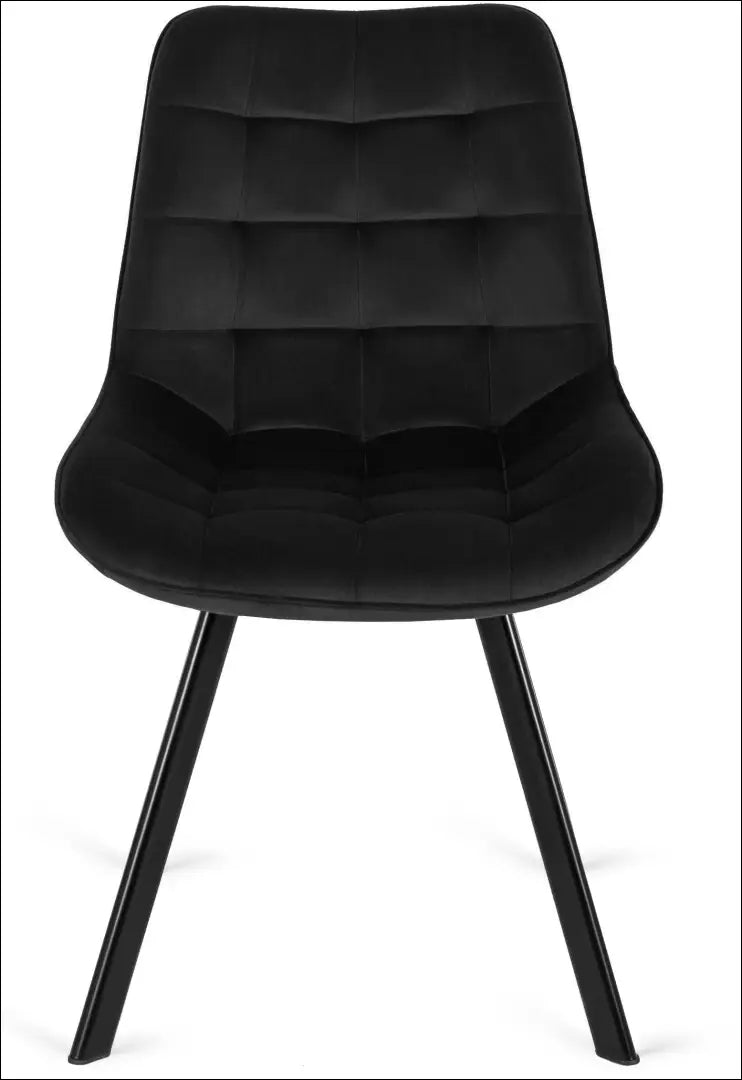 Kėdė su veliūro audiniu juodos spalvos TE037 - €52 Save 15% 50-100, __label:Pristatymas 5-14 d.d., elite, Krzesła,