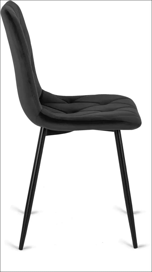 Kėdė su veliūro audiniu juodos spalvos TE050 - €38 Save 20% 25-50, __label:Pristatymas 5-14 d.d., elite, Krzesła,