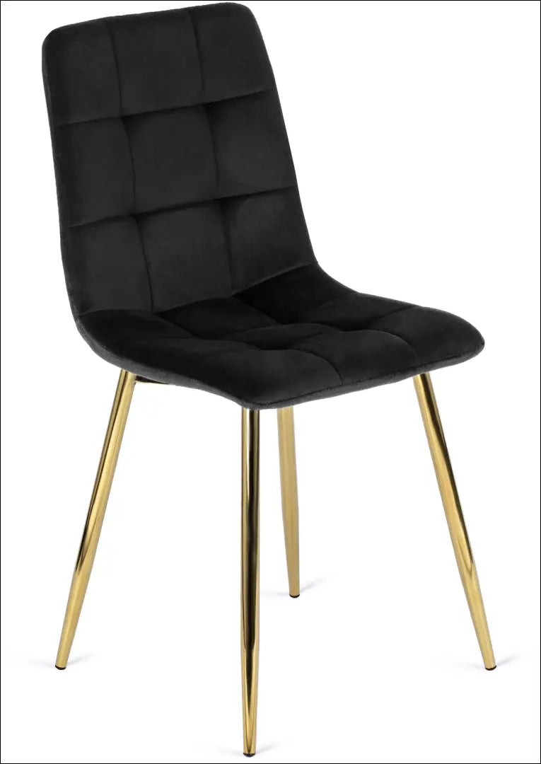 Kėdė su veliūro audiniu juodos spalvos TE054 - €41 Save 15% 25-50, __label:Pristatymas 5-14 d.d., elite, Krzesła,
