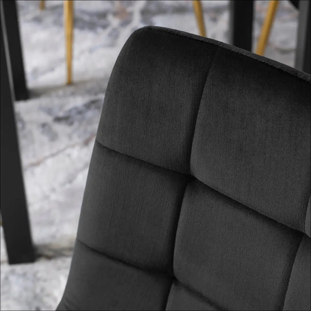 Kėdė su veliūro audiniu juodos spalvos TE054 - €41 Save 15% 25-50, __label:Pristatymas 5-14 d.d., elite, Krzesła,