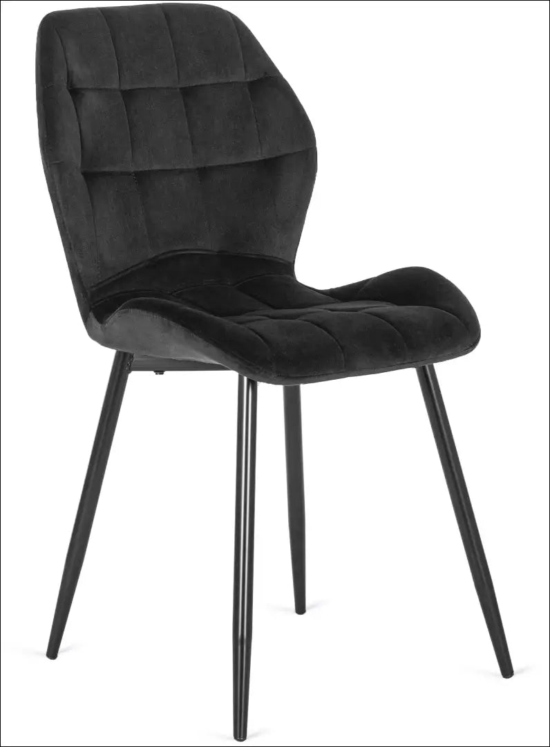 Kėdė su veliūro audiniu juodos spalvos TE069 - €47 Save 15% 25-50, __label:Pristatymas 5-14 d.d., elite, spalva-juoda,