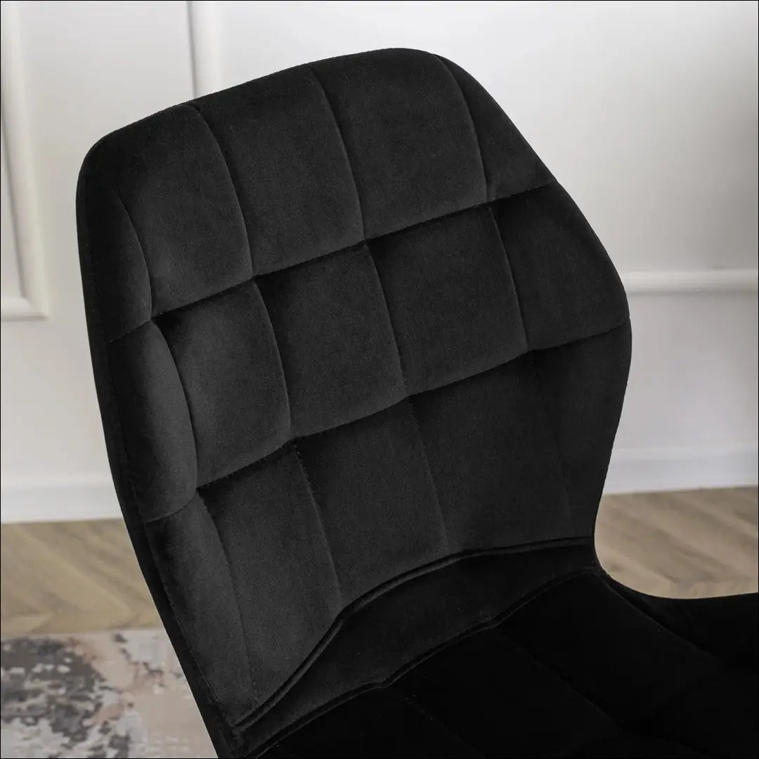 Kėdė su veliūro audiniu juodos spalvos TE069 - €47 Save 15% 25-50, __label:Pristatymas 5-14 d.d., elite, spalva-juoda,