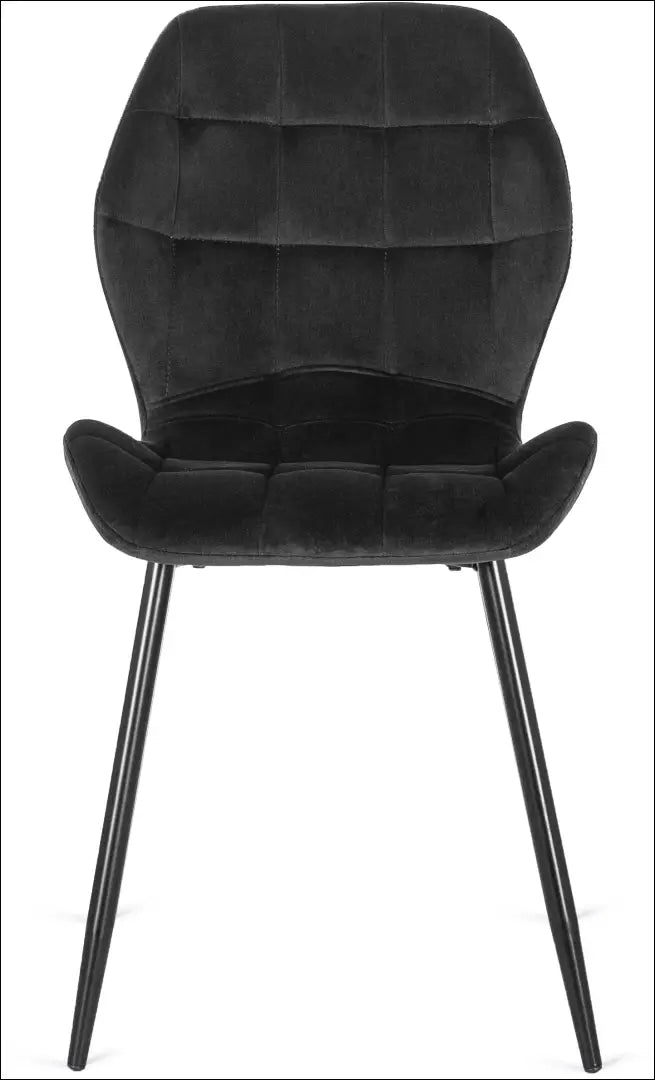 Kėdė su veliūro audiniu juodos spalvos TE069 - €47 Save 15% 25-50, __label:Pristatymas 5-14 d.d., elite, spalva-juoda,