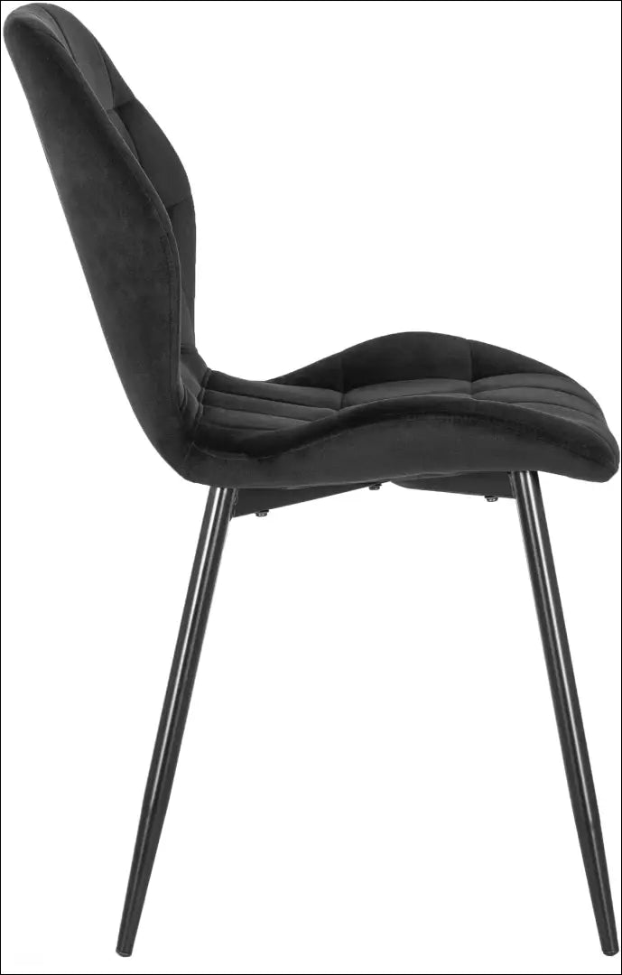 Kėdė su veliūro audiniu juodos spalvos TE069 - €47 Save 15% 25-50, __label:Pristatymas 5-14 d.d., elite, spalva-juoda,