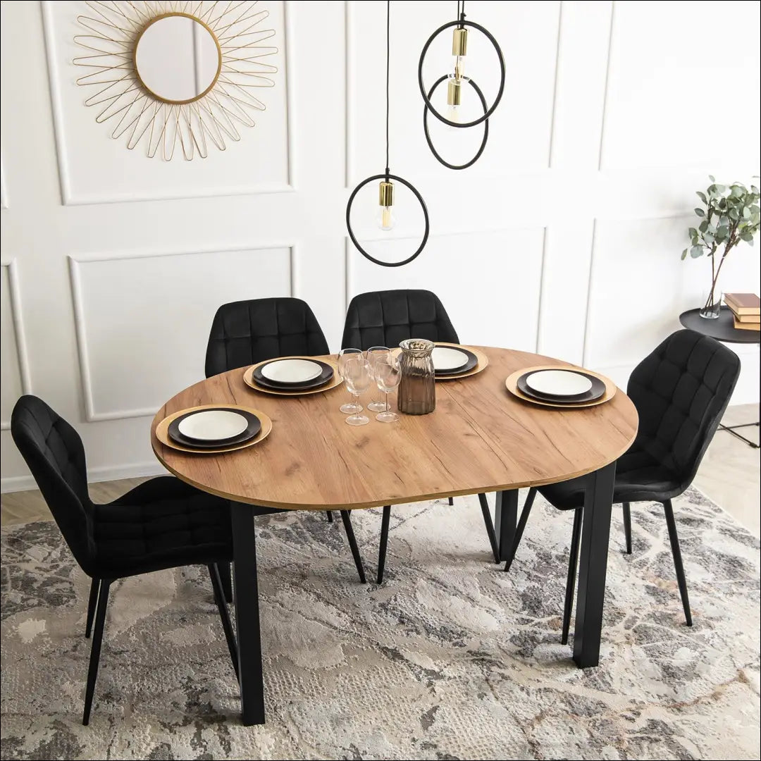 Kėdė su veliūro audiniu juodos spalvos TE069 - €47 Save 15% 25-50, __label:Pristatymas 5-14 d.d., elite, spalva-juoda,