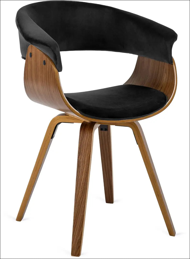 Kėdė su veliūro audiniu juodos spalvos TE190 - €134 Save 15% 100-200, __label:Pristatymas 5-14 d.d., elite, Krzesła,