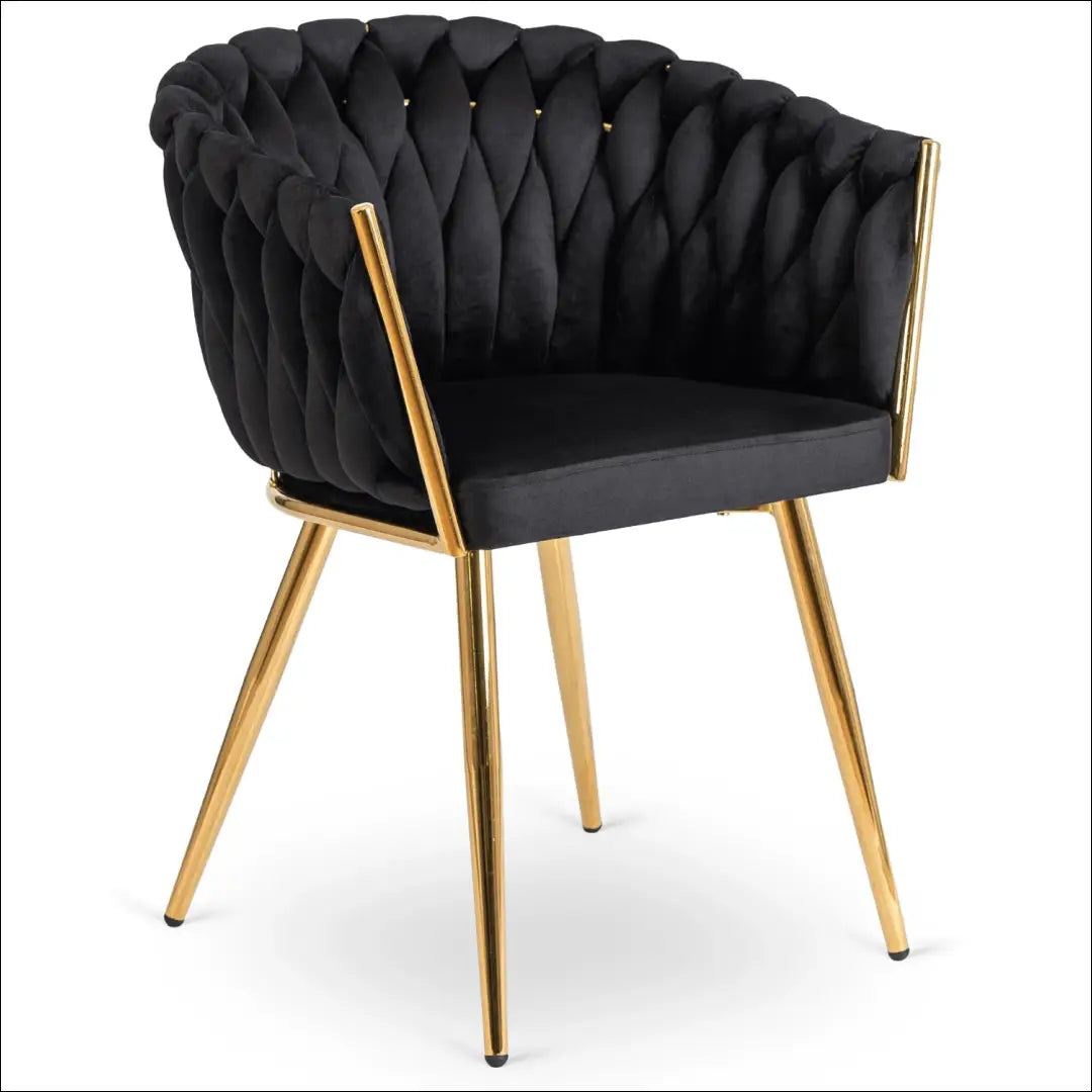 Kėdė su veliūro audiniu juodos spalvos TE390 - €109 Save 15% 100-200, __label:Pristatymas 5-14 d.d., elite, Krzesła,