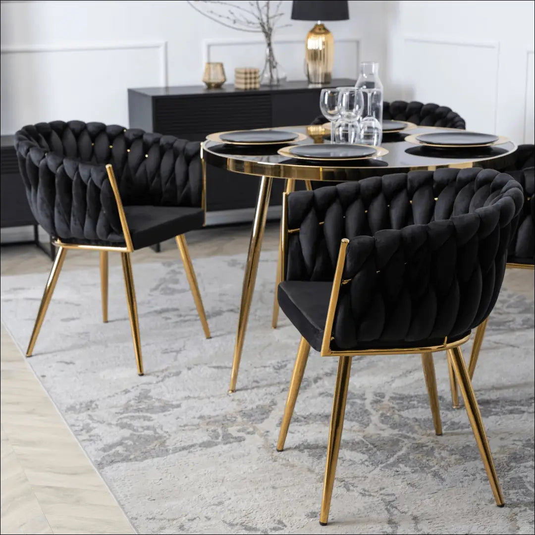 Kėdė su veliūro audiniu juodos spalvos TE390 - €109 Save 15% 100-200, __label:Pristatymas 5-14 d.d., elite, Krzesła,