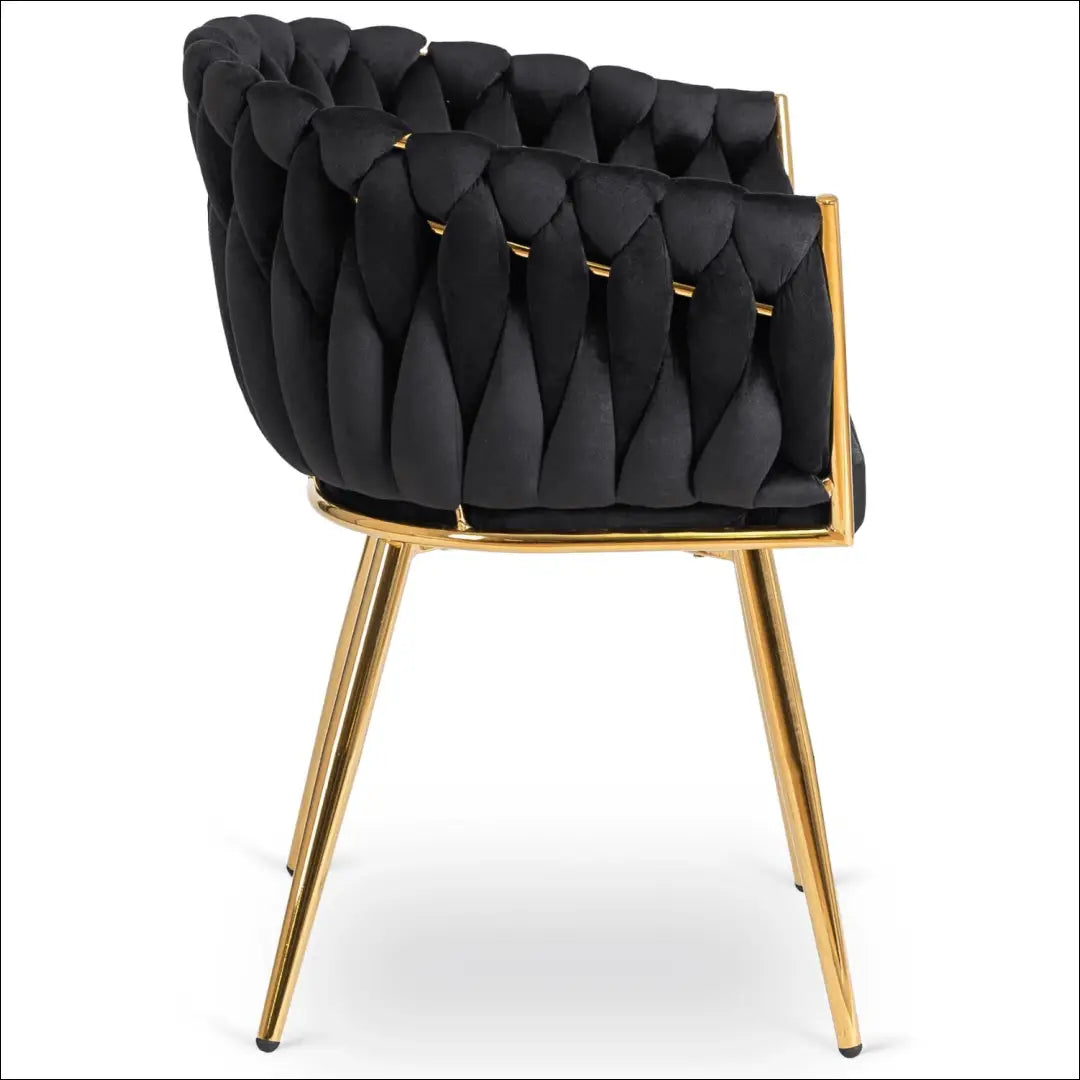 Kėdė su veliūro audiniu juodos spalvos TE390 - €109 Save 15% 100-200, __label:Pristatymas 5-14 d.d., elite, Krzesła,