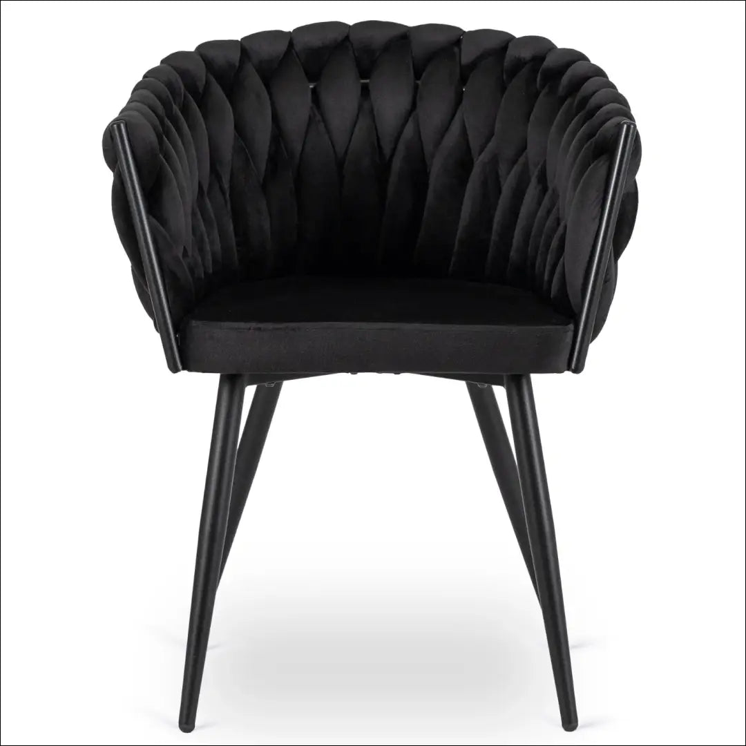 Kėdė su veliūro audiniu juodos spalvos TE393 - €97 Save 15% 50-100, __label:Pristatymas 5-14 d.d., elite, Krzesła,