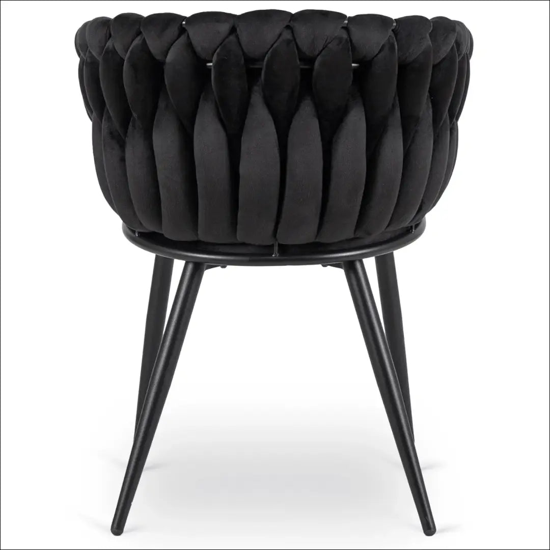 Kėdė su veliūro audiniu juodos spalvos TE393 - €97 Save 15% 50-100, __label:Pristatymas 5-14 d.d., elite, Krzesła,