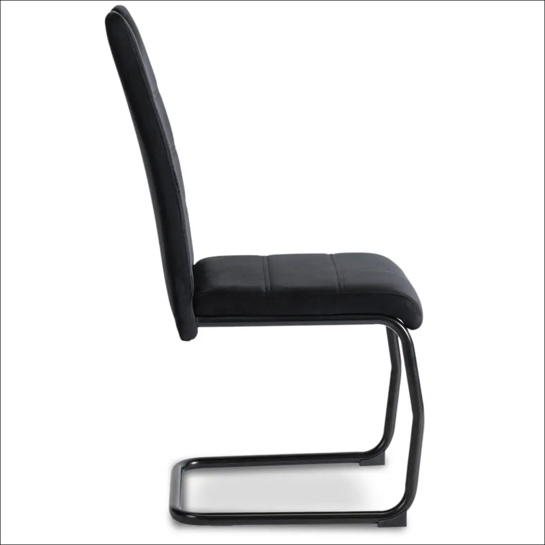 Kėdė su veliūro audiniu juodos spalvos TE450 - €54 Save 15% 50-100, __label:Pristatymas 5-14 d.d., elite, Krzesła,
