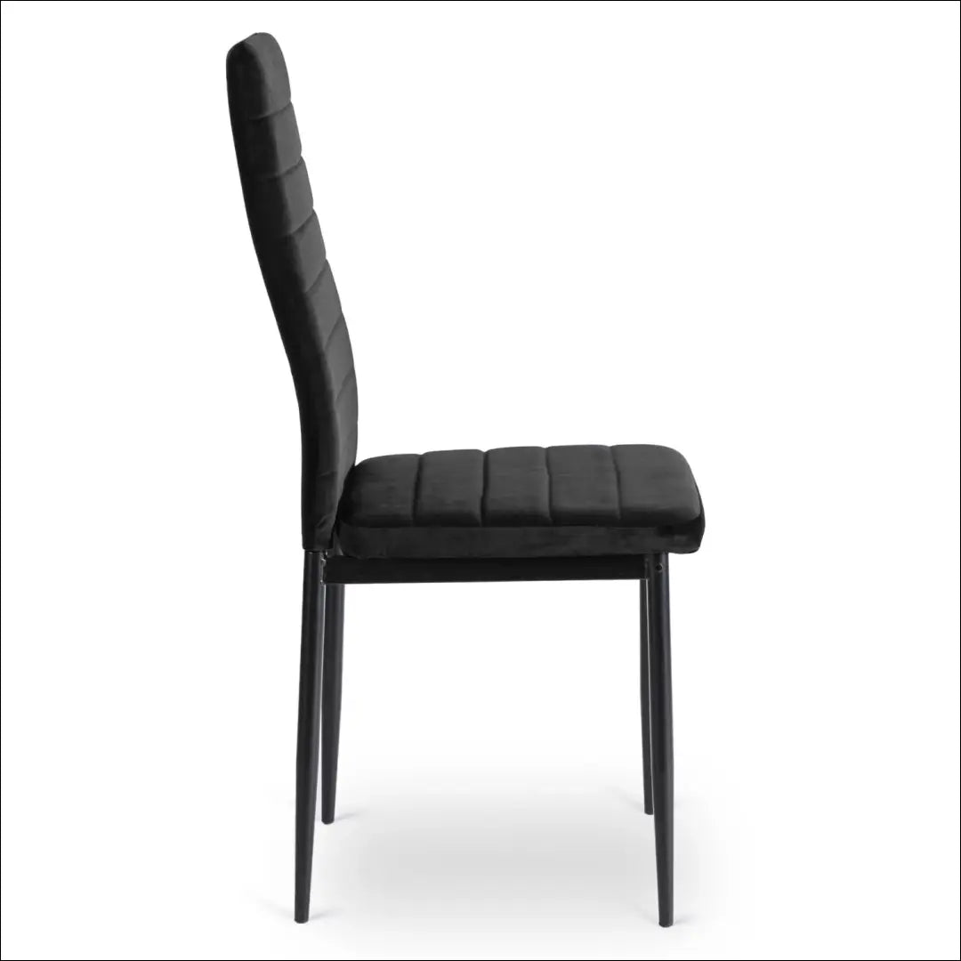Kėdė su veliūro audiniu juodos spalvos TE458 - €29 Save 15% 25-50, __label:Pristatymas 5-14 d.d., elite, Krzesła,