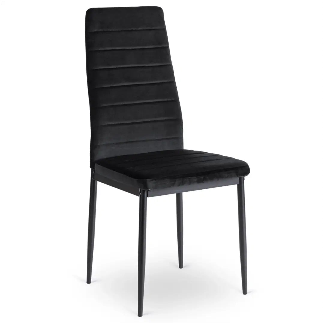 Kėdė su veliūro audiniu juodos spalvos TE458 - €29 Save 15% 25-50, __label:Pristatymas 5-14 d.d., elite, Krzesła,