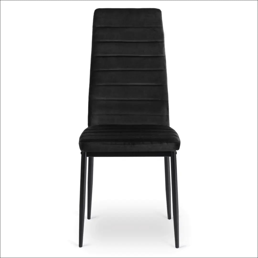 Kėdė su veliūro audiniu juodos spalvos TE458 - €29 Save 15% 25-50, __label:Pristatymas 5-14 d.d., elite, Krzesła,