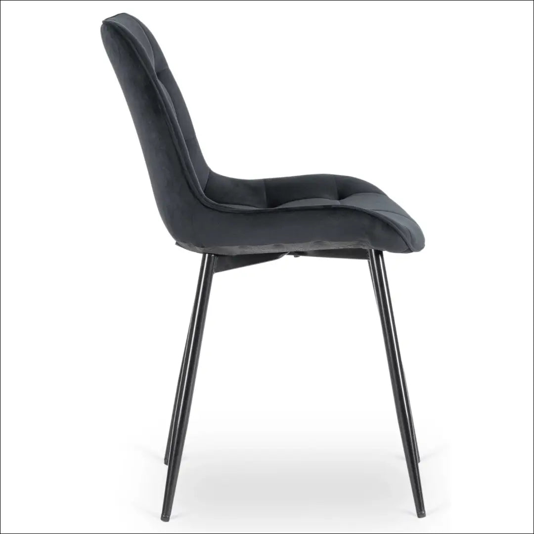 Kėdė su veliūro audiniu juodos spalvos TE467 - €43 Save 15% 25-50, __label:Pristatymas 5-14 d.d., elite, spalva-juoda,