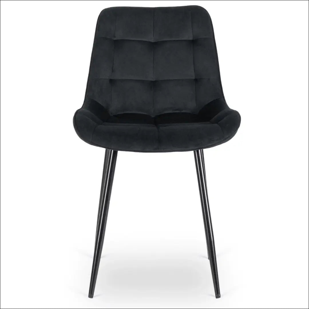 Kėdė su veliūro audiniu juodos spalvos TE467 - €43 Save 15% 25-50, __label:Pristatymas 5-14 d.d., elite, spalva-juoda,