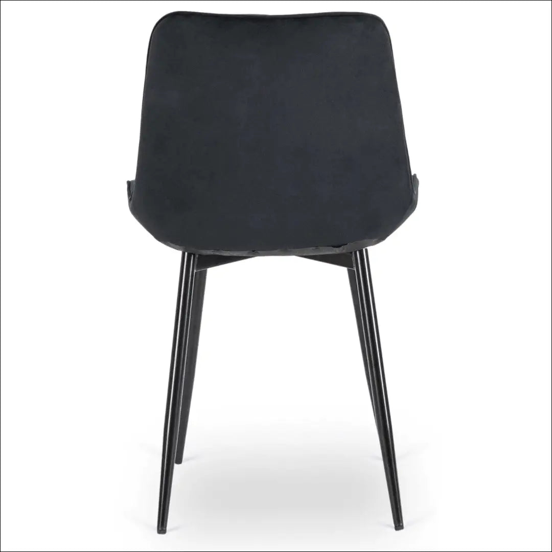 Kėdė su veliūro audiniu juodos spalvos TE467 - €43 Save 15% 25-50, __label:Pristatymas 5-14 d.d., elite, spalva-juoda,