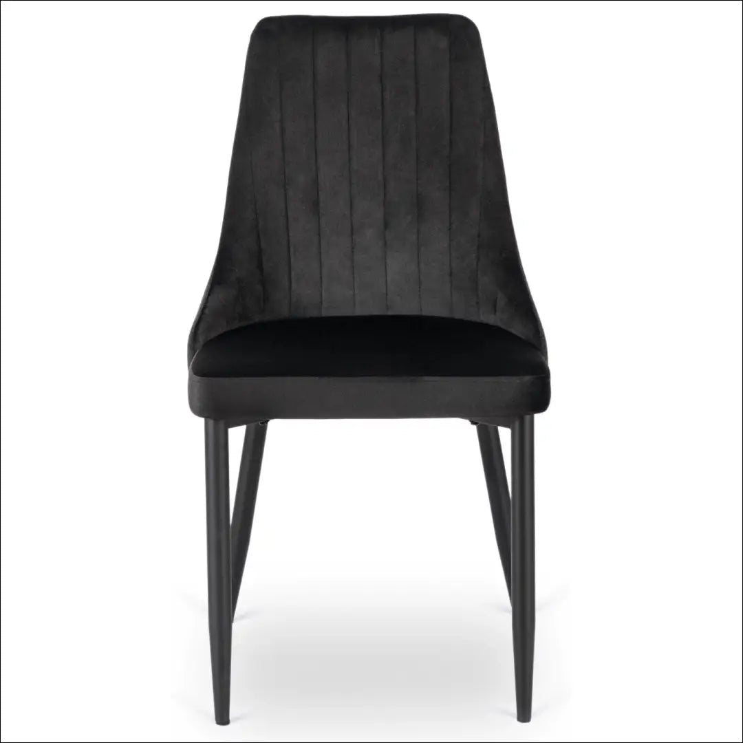 Kėdė su veliūro audiniu juodos spalvos TE553 - €51 Save 15% 50-100, __label:Pristatymas 5-14 d.d., elite, spalva-juoda,